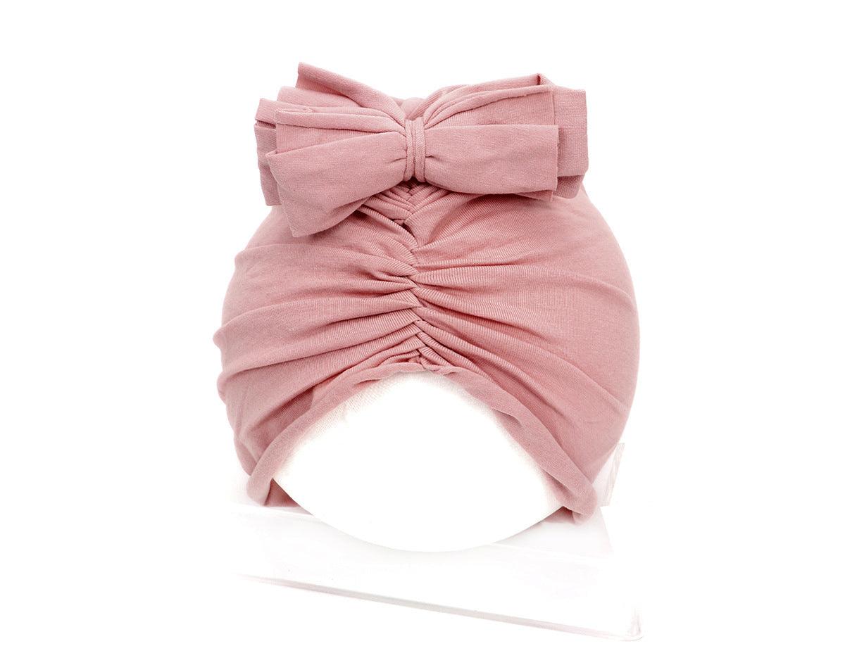 Cute Baby Hat Newborn Soft Baby Girl Hat Turban Infant Toddler Baby Cap Bonnet Headwraps - Almoni Express