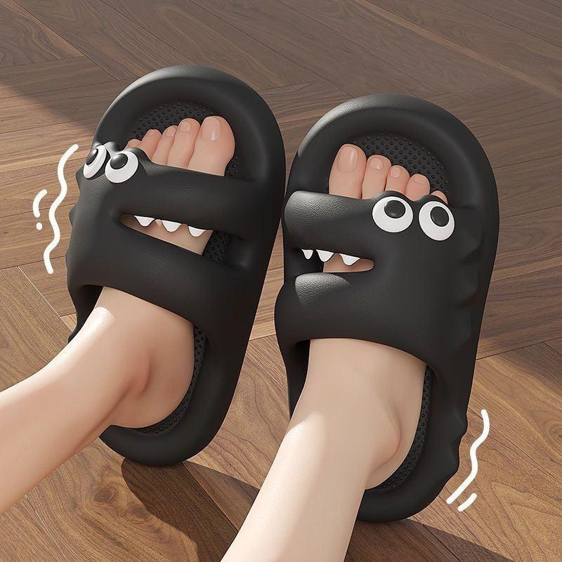 Cute Cartoon Slippers For Women Men Indoor And Outdoor Non-slip Thick Soles Floor Bathroom Slippers Fashion House Shoes - AL MONI EXPRESS