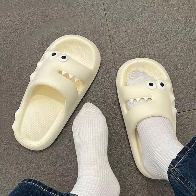 Cute Cartoon Slippers For Women Men Indoor And Outdoor Non-slip Thick Soles Floor Bathroom Slippers Fashion House Shoes - AL MONI EXPRESS