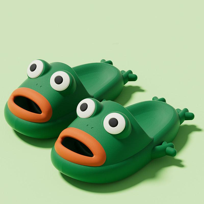 Cute Frog Slippers EVA Soft Home Shoes Bathroom Slippers Summer - AL MONI EXPRESS