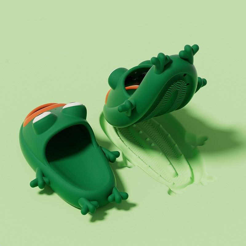 Cute Frog Slippers EVA Soft Home Shoes Bathroom Slippers Summer - AL MONI EXPRESS