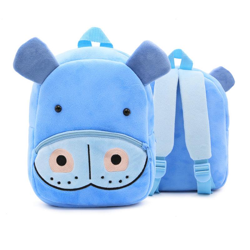 Cute Plush Backpacks Kindergarten Cartoon School Bags Children Animal Toys Bag - Almoni Express