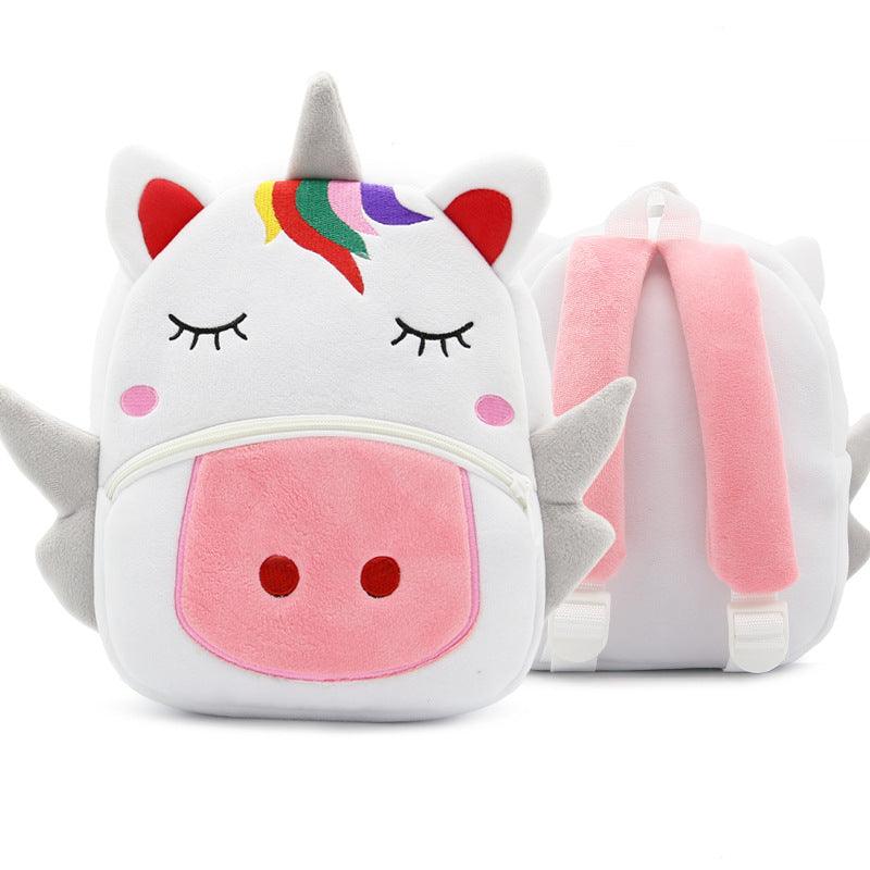 Cute Plush Backpacks Kindergarten Cartoon School Bags Children Animal Toys Bag - Almoni Express