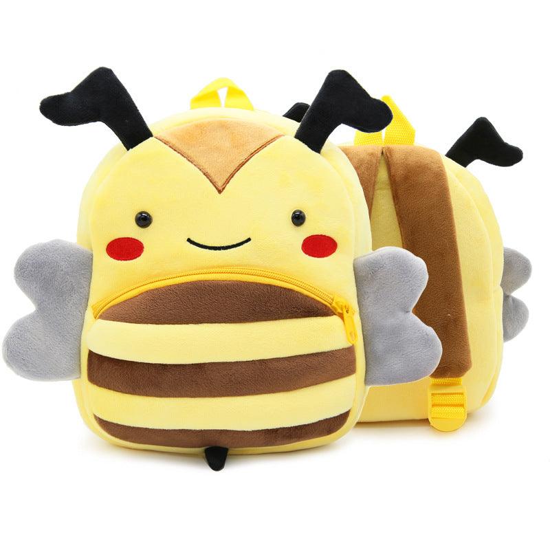 Cute Plush Backpacks Kindergarten Cartoon School Bags Children Animal Toys Bag - Almoni Express