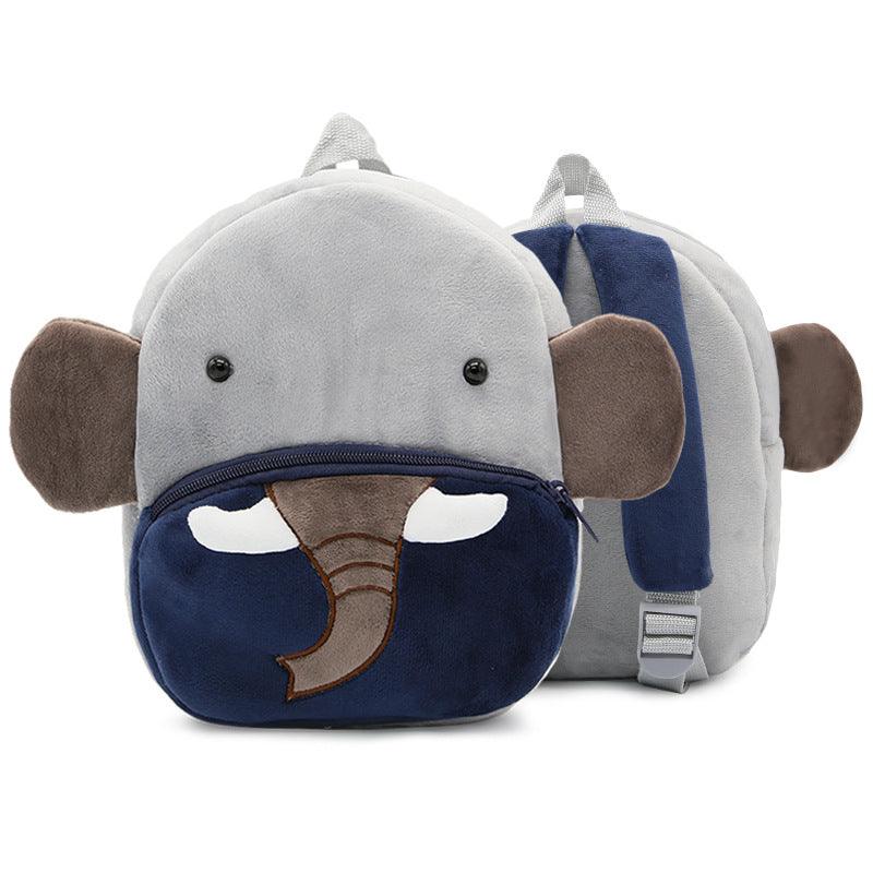 Cute Plush Backpacks Kindergarten Cartoon School Bags Children Animal Toys Bag - Almoni Express