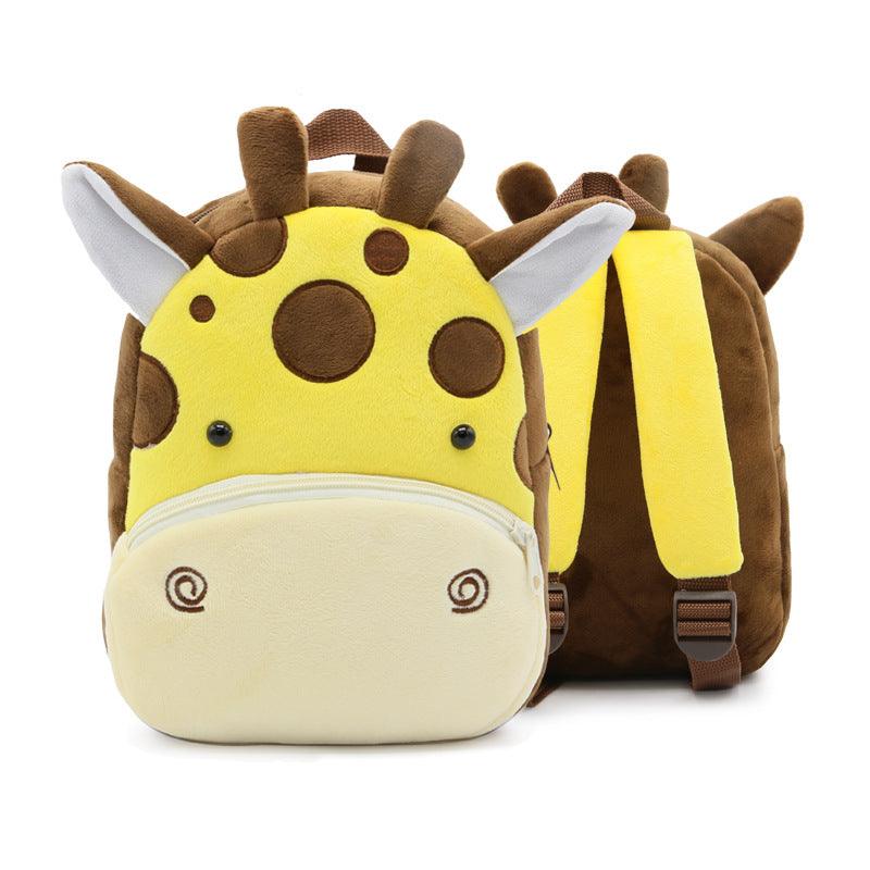 Cute Plush Backpacks Kindergarten Cartoon School Bags Children Animal Toys Bag - Almoni Express