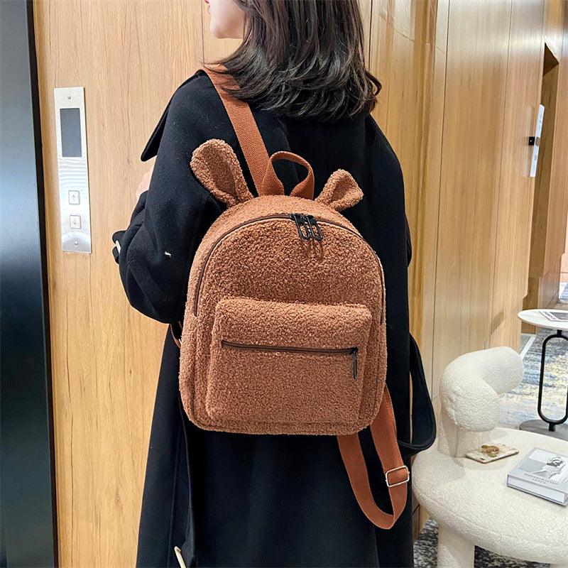 Cute Plush Bag Women's Autumn And Winter New - Almoni Express