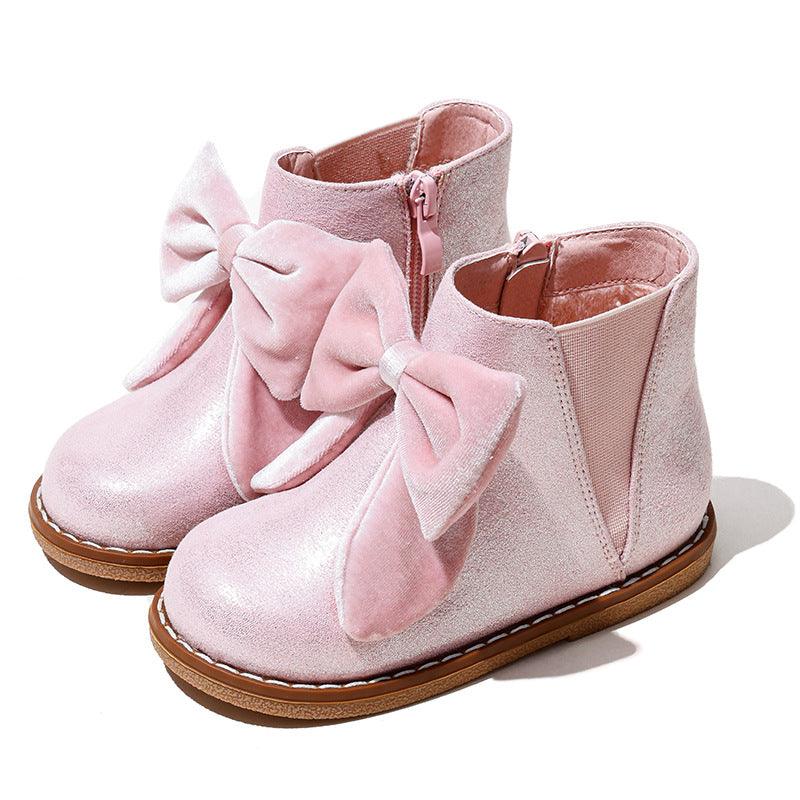 Cute Short Boots Girls Zipper British Style - Almoni Express