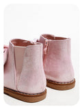 Cute Short Boots Girls Zipper British Style - Almoni Express