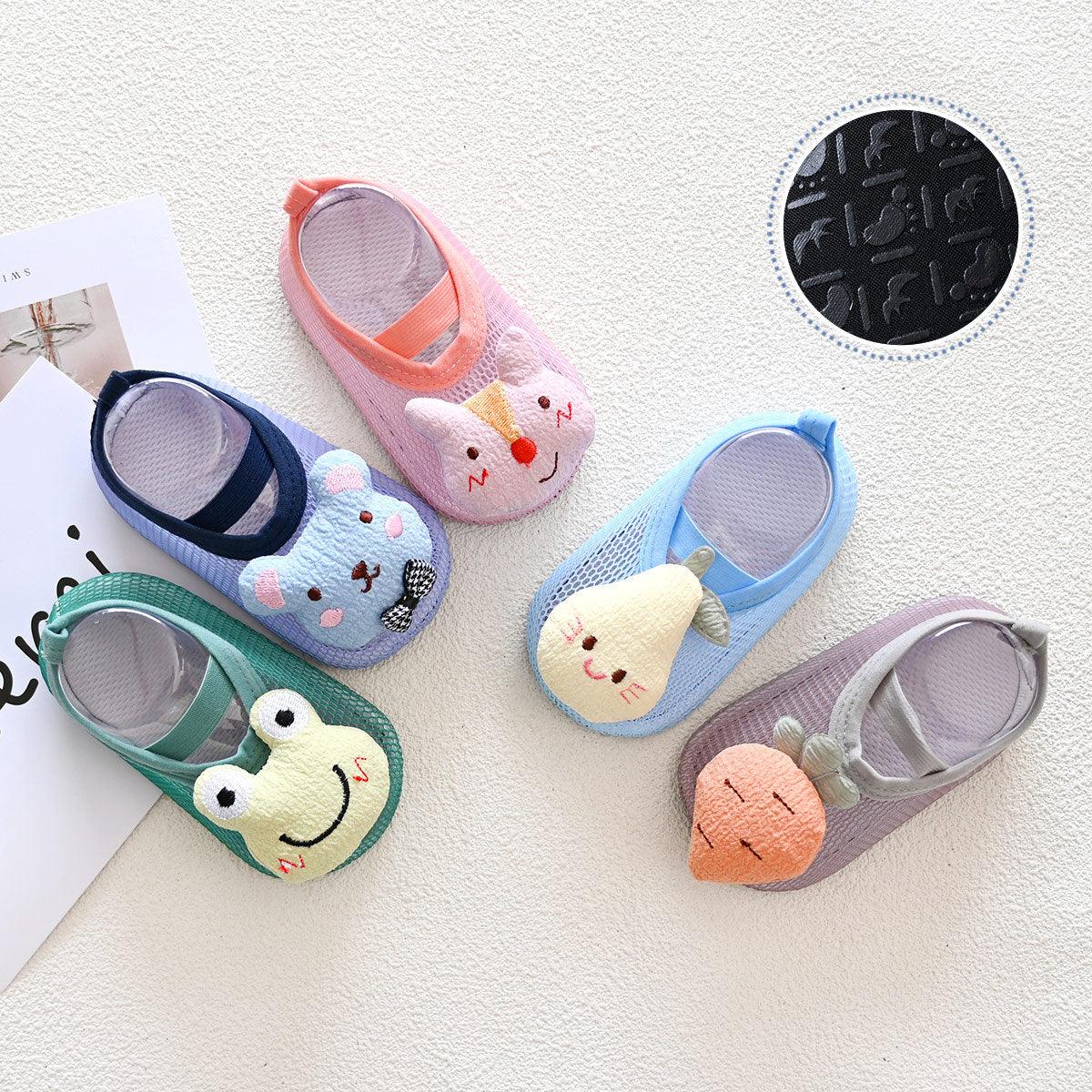 Cute Simple Non-slip Baby Shoes And Socks - Almoni Express