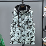 Camouflage Cotton-padded Casual Plus Size Waistcoat Vest