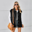 Denim Vest With Big Pockets Fashion Sleeveless Outwear Vest For Womens Clothing - AL MONI EXPRESS