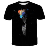 Digital Print Astronaut T-Shirt - Almoni Express