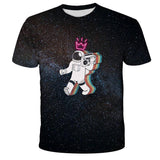 Digital Print Astronaut T-Shirt - Almoni Express