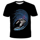 Digital Print Astronaut T-Shirt - Almoni Express