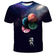 Digital Print Astronaut T-Shirt - Almoni Express