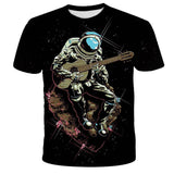 Digital Print Astronaut T-Shirt - Almoni Express