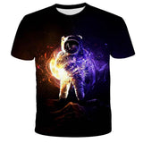 Digital Print Astronaut T-Shirt - Almoni Express