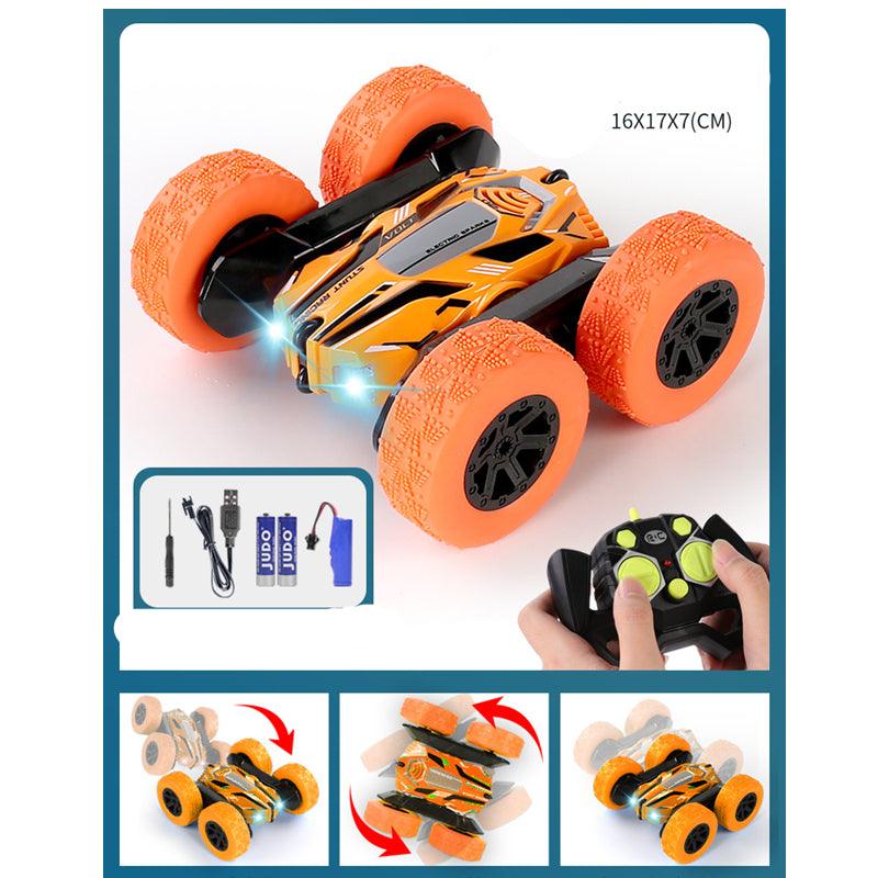 Double-sided Tumbling Stunt Dump Truck Charging Version Remote Control Toy - Almoni Express