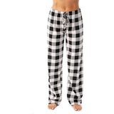 Drawstring Plaid Print Trousers Casual Loose Sports Home Pants Women - AL MONI EXPRESS