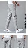 Drawstring Trousers Thin Casual Pants Korean Version Loose Straight Sweatpants Mens Clothing - AL MONI EXPRESS