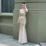 Dress Female Fairy Fantasy Ladies Party Party Party Evening Dress Sexy Long Section Was Thin Toast Bride - Almoni Express