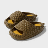 Durian Slippers Unique Design Peep-toe Home Shoes Cute Bathroom Slippers - AL MONI EXPRESS