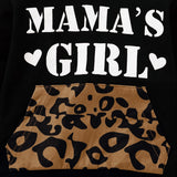 Clothes Letter Print Hooded Leopard-print Trousers