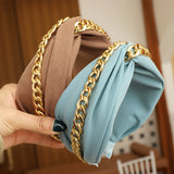 Fashion Chain Cross-knotted Headband Hair Accessory