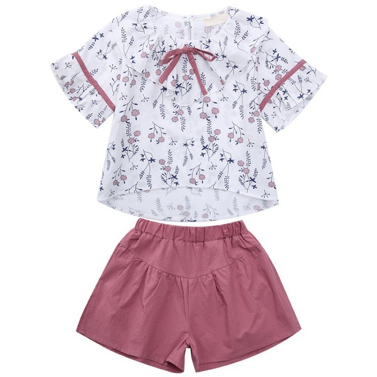 Western Style Children's Two-piece Shorts For Big Kids