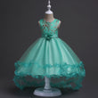 Middle School Children's Flower Princess Dress Sequin Embroidered