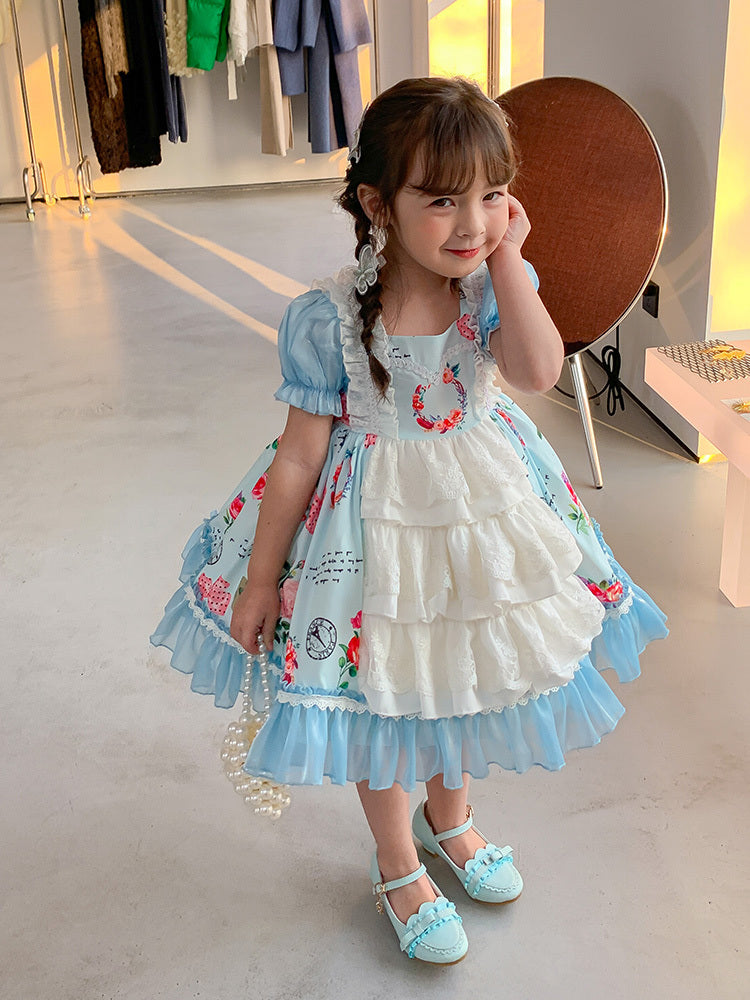 Girls Summer Court Style Lolita Dress