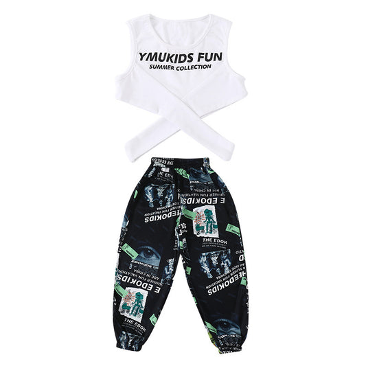 Children's Anti-mosquito  Summer Clothes Foreign Style Big Children Wear Sports Pants