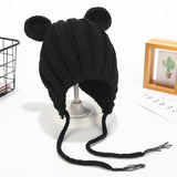 Ear Protection Knitted Baby Woolen Cute Hat - Almoni Express