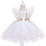 Girls' Princess Dress With Flying Sleeves And Waist