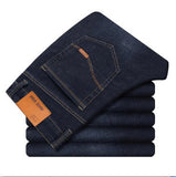 New Men's Jeans Slim Straight Black Pants For Men