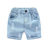 Boys' Ripped Jeans Shorts Beach Shorts