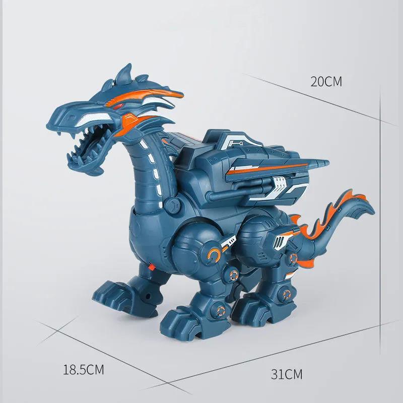 Electric Spray Mechanical Dinosaur Toy Model Multifunctional Sound And Light Toy - Almoni Express