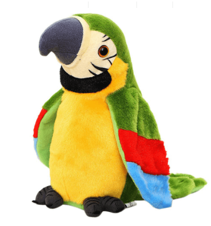 Electric Talking Parrot Plush Toy Cute Speaking Record Repeats - Almoni Express