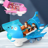 Electric Universal Cartoon Airplane Lights Music Rotation Toys - AL MONI EXPRESS