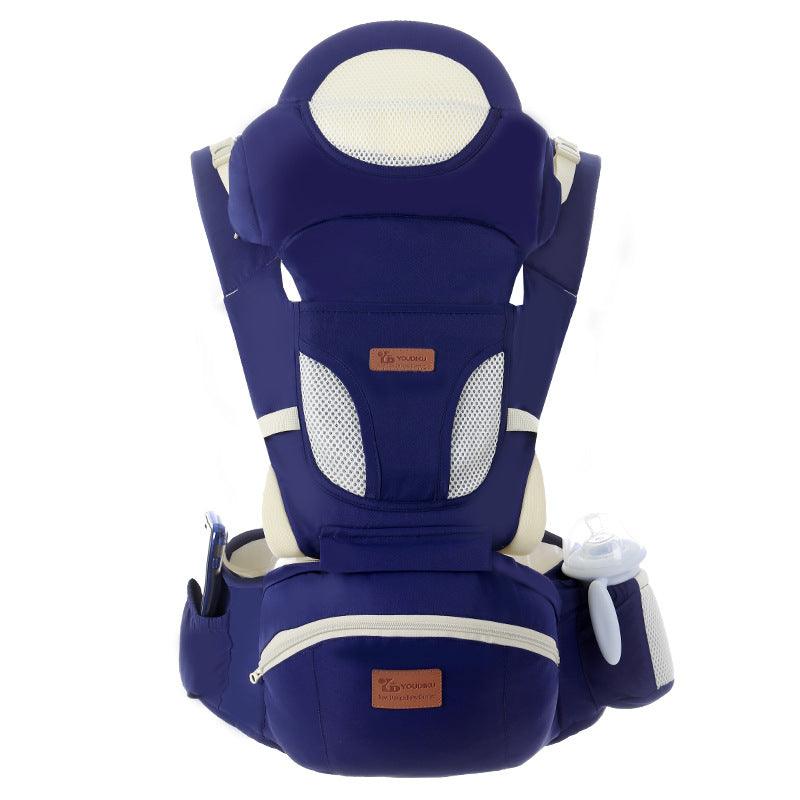 Ergonomic Baby Carrier 0-48M Baby Hipseat Carrier Front Facing Ergonomic Kangaroo Baby Wrap Sling for Baby Travel - Almoni Express