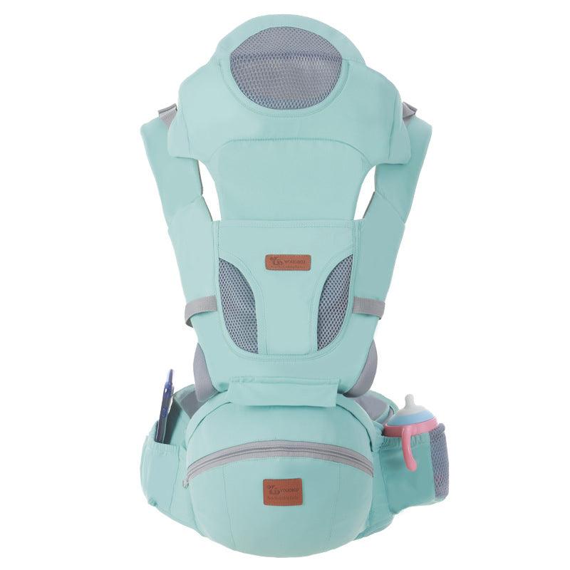 Ergonomic Baby Carrier 0-48M Baby Hipseat Carrier Front Facing Ergonomic Kangaroo Baby Wrap Sling for Baby Travel - Almoni Express