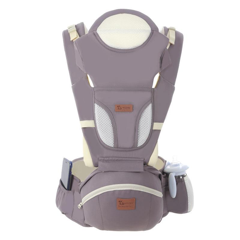 Ergonomic Baby Carrier 0-48M Baby Hipseat Carrier Front Facing Ergonomic Kangaroo Baby Wrap Sling for Baby Travel - Almoni Express