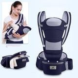 Ergonomic Baby Carrier Infant Baby Hipseat Carrier 3 In 1 Front Facing Ergonomic Kangaroo Baby Wrap Sling - Almoni Express