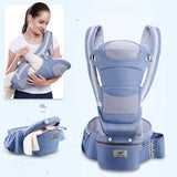 Ergonomic Baby Carrier Infant Baby Hipseat Carrier 3 In 1 Front Facing Ergonomic Kangaroo Baby Wrap Sling - Almoni Express