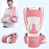 Ergonomic Baby Carrier Infant Baby Hipseat Carrier 3 In 1 Front Facing Ergonomic Kangaroo Baby Wrap Sling - Almoni Express