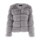 Europe And The United States Autumn And Winter New Fox Fur Fur Coat Women's Short Long-sleeved Fur Artificial Fur Coat - Almoni Express