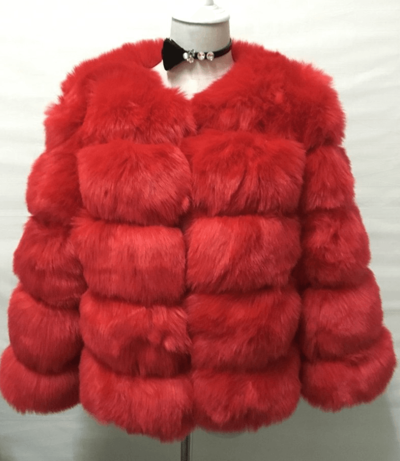 Europe And The United States Autumn And Winter New Fox Fur Fur Coat Women's Short Long-sleeved Fur Artificial Fur Coat - Almoni Express