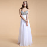 Evening Dress Long Banquet Toast Wedding Dress Evening Dress Chiffon Long Skirt - Almoni Express