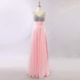 Evening Dress Long Banquet Toast Wedding Dress Evening Dress Chiffon Long Skirt - Almoni Express